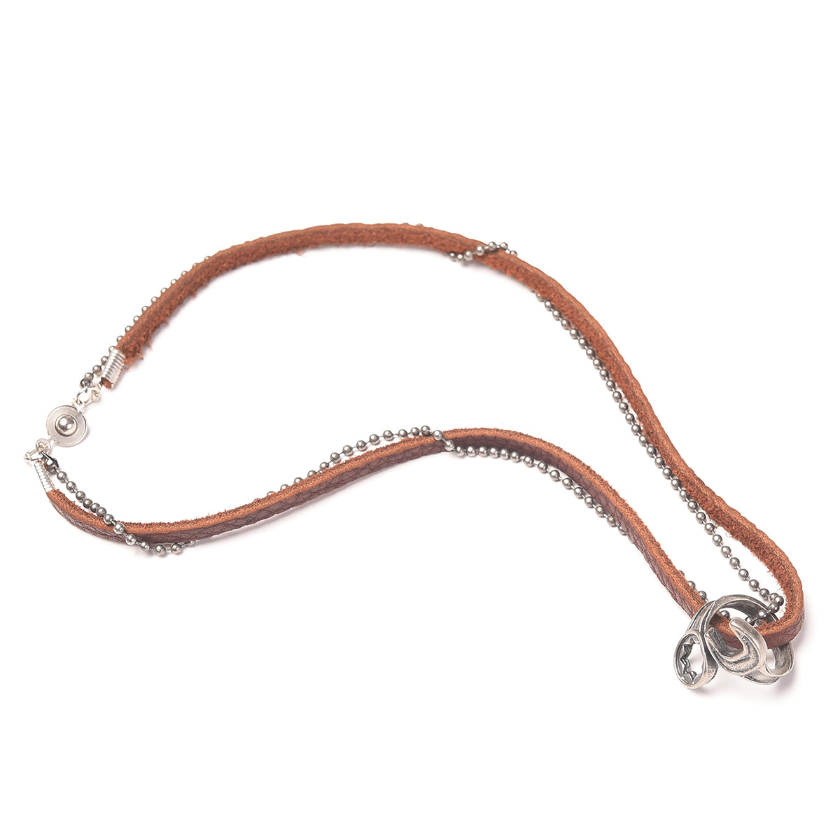 Leather Stirrup Necklace