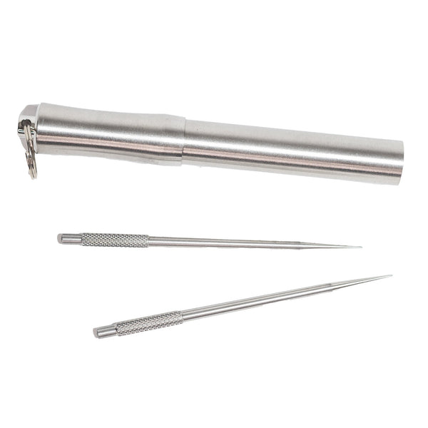 Keychain Flask And Stainless Steel Toothpick Set