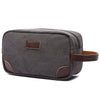 Canvas and Leather Dopp Kit - Nicole Brayden Gifts