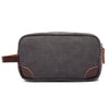 Canvas and Leather Dopp Kit - Nicole Brayden Gifts