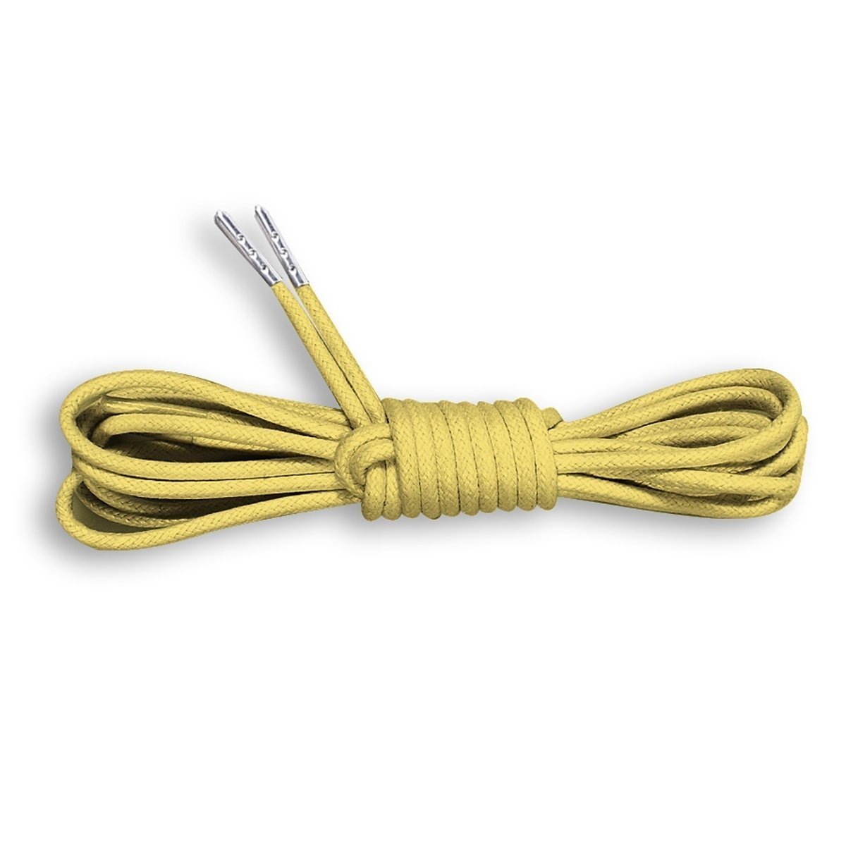 Metal Tipped Round Cotton Waxed Shoe Laces