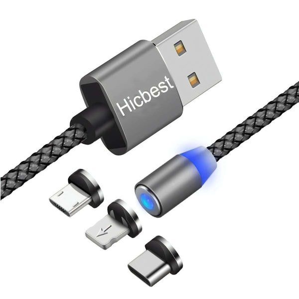 Men's Fast Charging 3 in 1 Magnet Cable - Nicole Brayden Gifts
