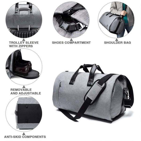 Men's Convertible Garment Duffel Bag - Nicole Brayden Gifts