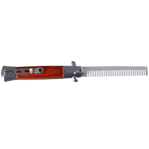 Switch Blade Beard Comb - Nicole Brayden Gifts