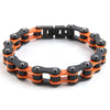 Dakata Bike Chain Bracelet Orange and Black by Mad Style Wholesale