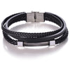 Lock Leather Bracelet