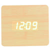 Square Wood Digital Desk Clock - Mad Man by Mad Style Wholesale