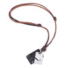 Leather Loop and Hook Necklace
