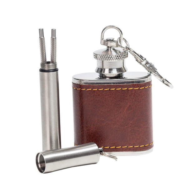 Executive Flask And Toothpick Giftset