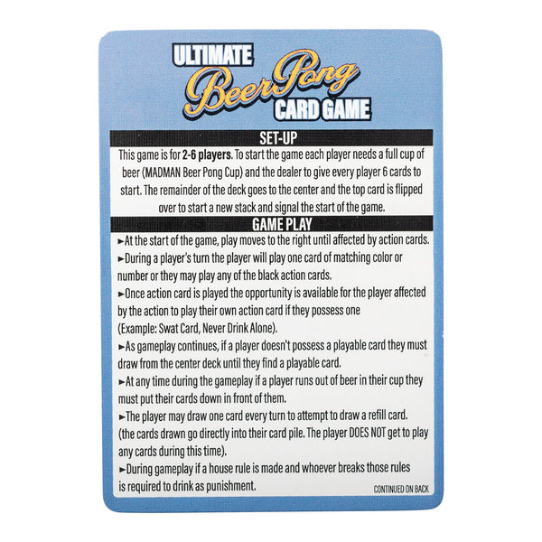 Ultimate Beer Pong Card Game