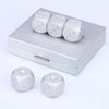 Men's Brushed Stainless Dice Set - Nicole Brayden Gifts