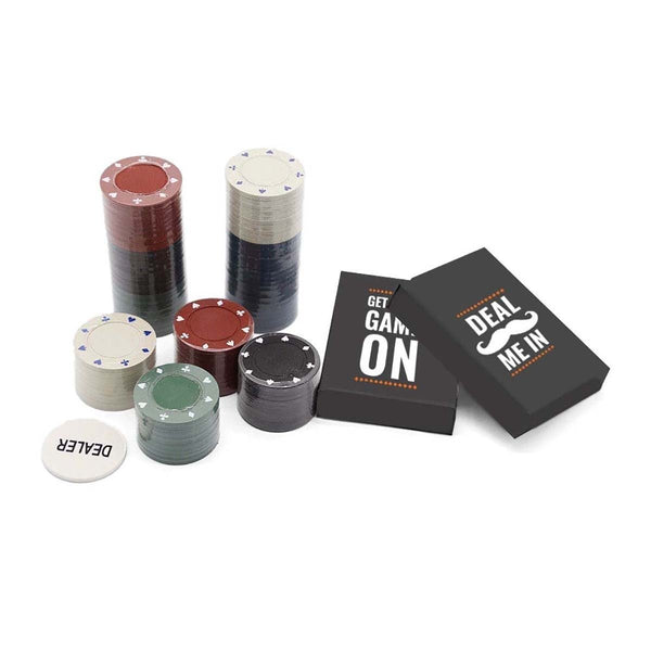 Men's Professional Poker in a Tin Set - Nicole Brayden Gifts
