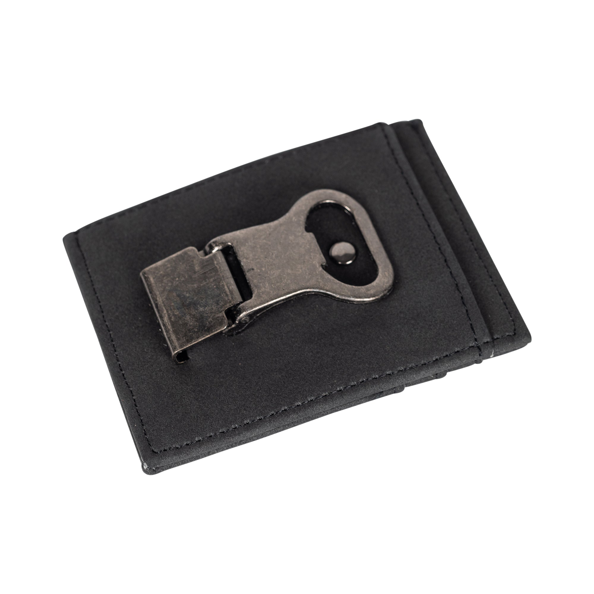Men's Leather Money Clip With Bottle Opener